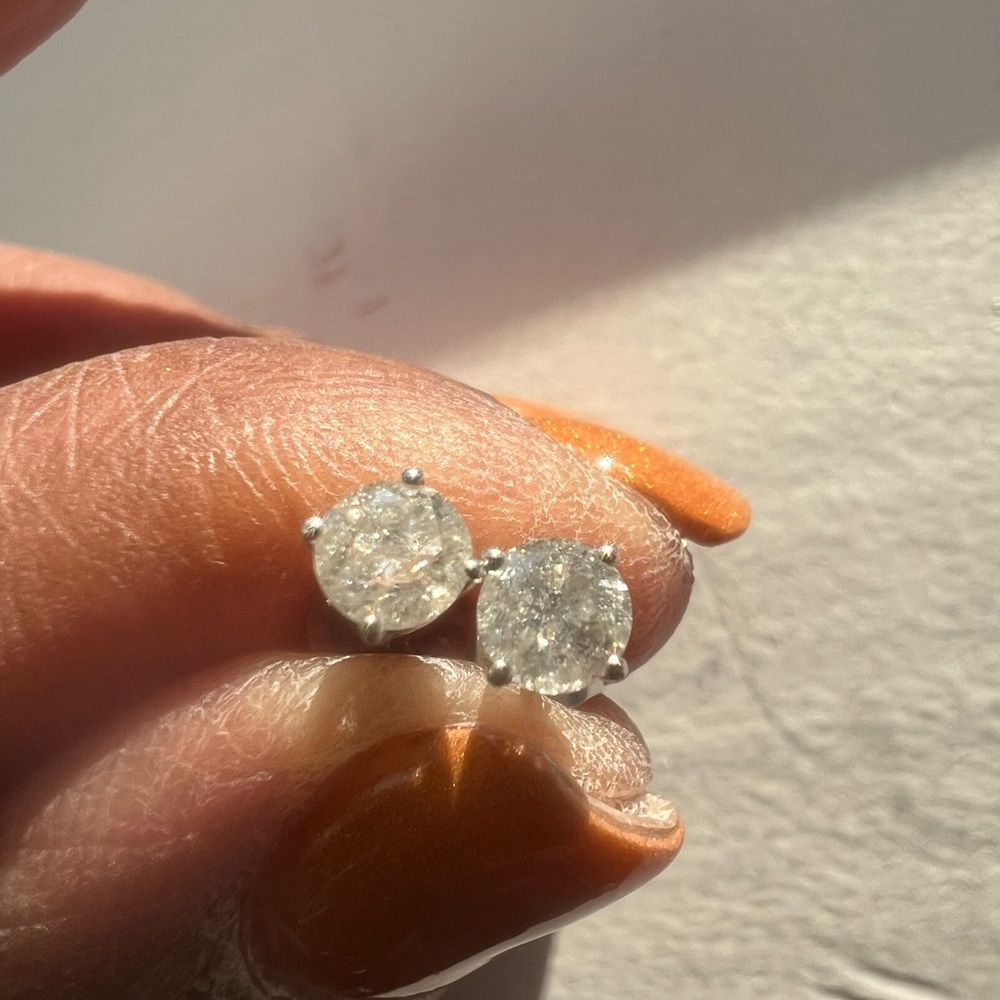 Macy's Sparkling Silver Stud Earrings